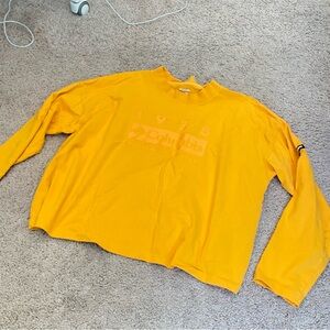 Yellow long sleeve Columbia t shirt